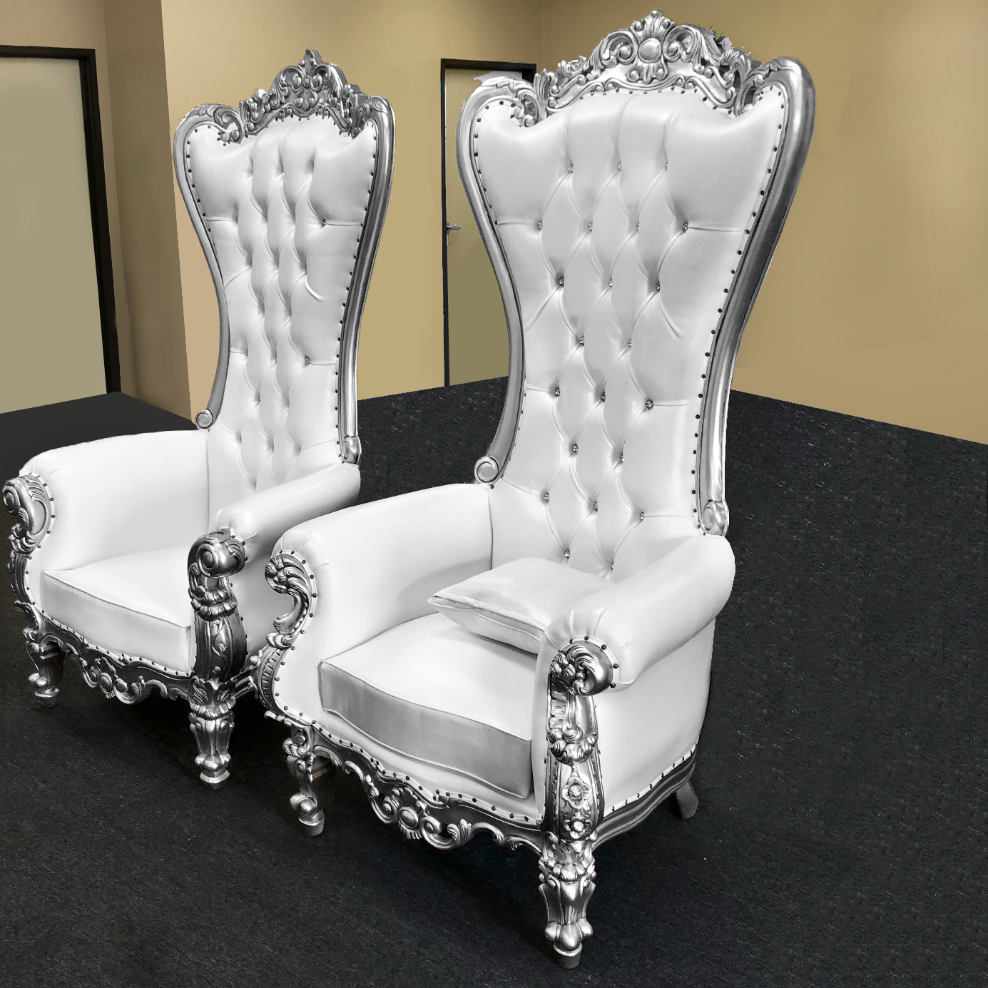 Throne Chair Silver