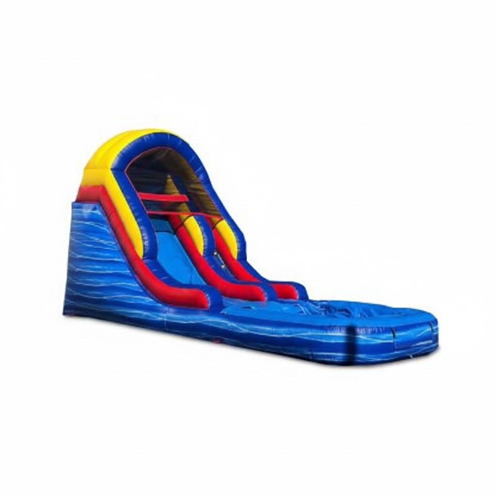 Water Slide Multicolor 12ft rental, Lodi water slide rental, multicolor inflatable slide, 12ft water slide hire, summer party rentals Lodi, kids water slide fun, backyard water slide Lodi, event rentals Lodi CA, inflatable rentals Lodi